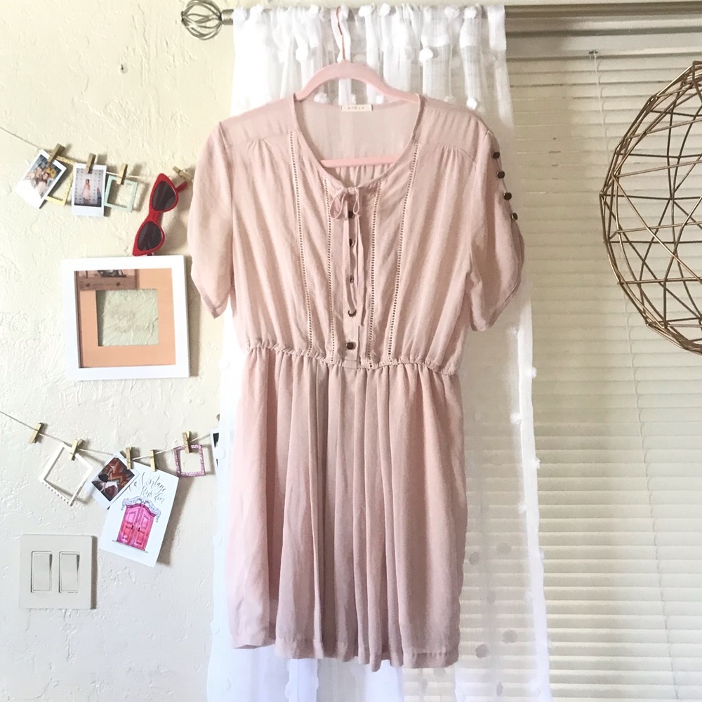 Blush Pink Dainty Dress